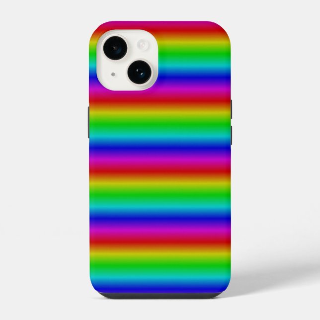 Rainbow Strips - Pattern iPhone Case (Back)