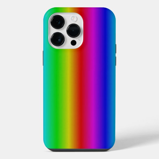 Rainbow Strips - Pattern iPhone Case (Back)