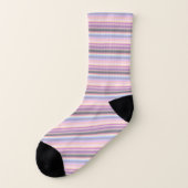 Rainbow Strips - pattern Socks (Left Outside)