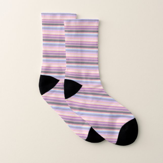 Rainbow Strips - pattern Socks (Pair)