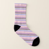 Rainbow Strips - pattern Socks (Left Inside)