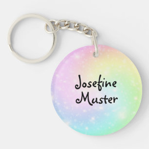 Rainbow Strudel Key Ring