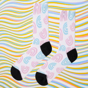 Rainbow Strut: Trans Pride Crew Socks