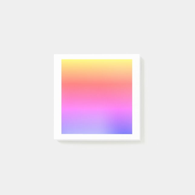 Rainbow style post-it notes (Front)