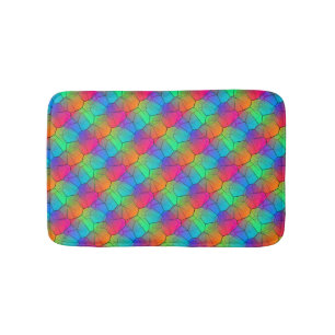Rainbow Stylish Pattern  Bath Mat