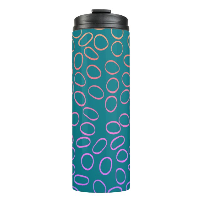 Rainbow Stylish Pattern Thermal Tumbler (Front)