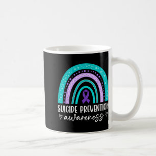 Rainbow Suicide Prevention Awareness Teal Amp Pu Coffee Mug