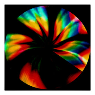 Rainbow Sun A Instant Film Photo Manipulation Poster