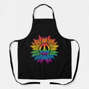 Rainbow Sunflower Love Is Love LGBT Gay Lesbian Apron