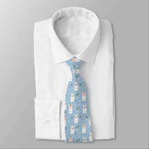 Rainbow Sunglasses Llama Pattern Tie