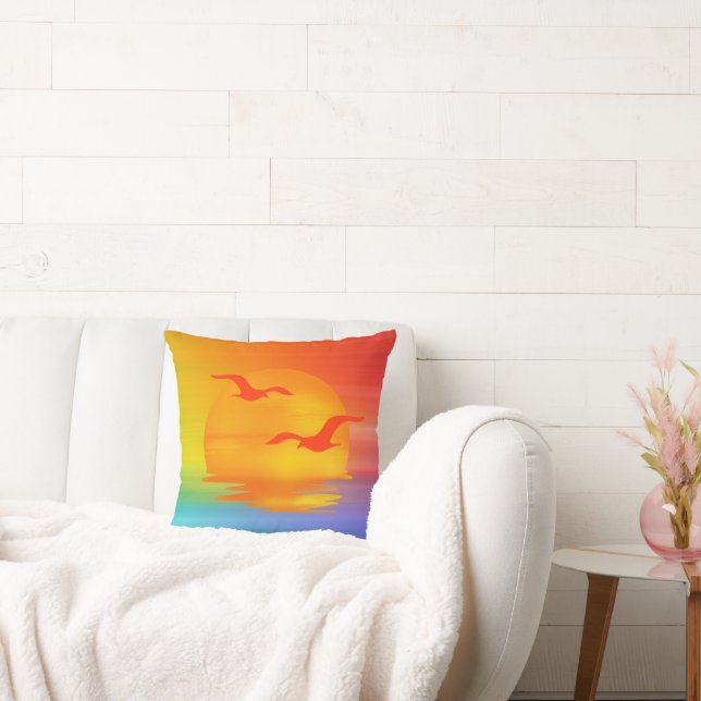 Rainbow Sunrise  Cushion (Couch)
