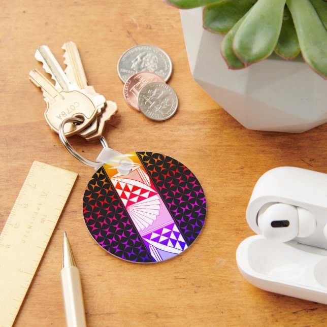Rainbow Sunrise Key Ring (Desk)