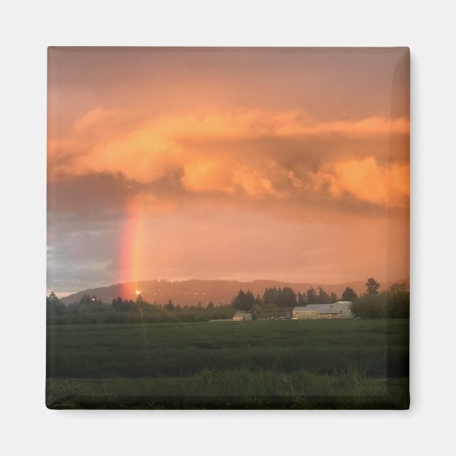 Rainbow Sunset Magnet (Front)