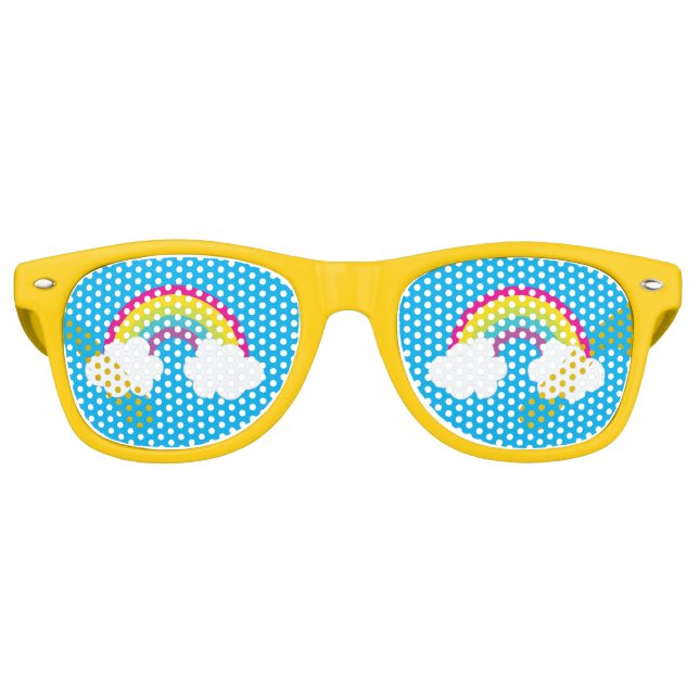 Rainbow Sunshine Fun Cute Cheerful Summer Shades (Front)