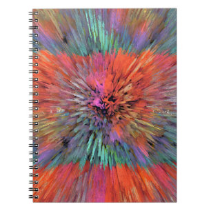 Rainbow Supernova Fractal Art Notebook