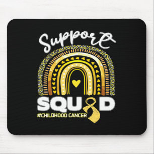 Rainbow Support Squad Childhood Cancer Awareness M Mouse Pad