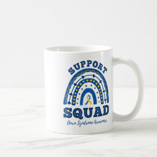Rainbow Support Squad Down Syndrome Awareness Coffee Mug