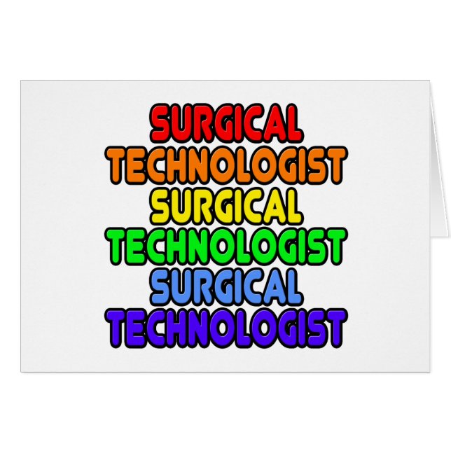 Rainbow Surgical Technologist (Front Horizontal)