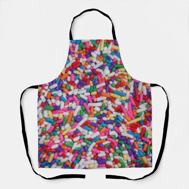 Rainbow Sweet Candy Sprinkles Apron (Front)