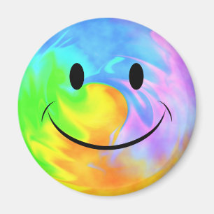 Rainbow Swirl Face Magnet