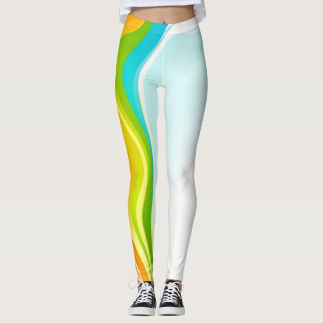 Rainbow Swirl Leggings (Front)