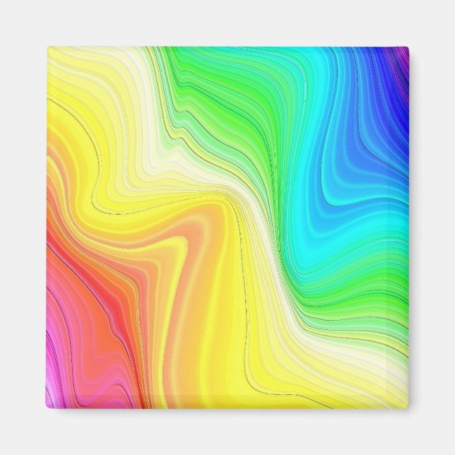 Rainbow Swirl Magnet (Front)