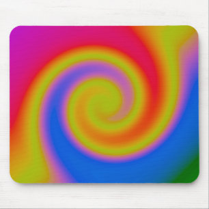 Rainbow Swirl Mouse Pad