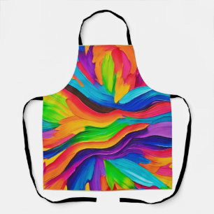 Rainbow Swirl Painting Apron
