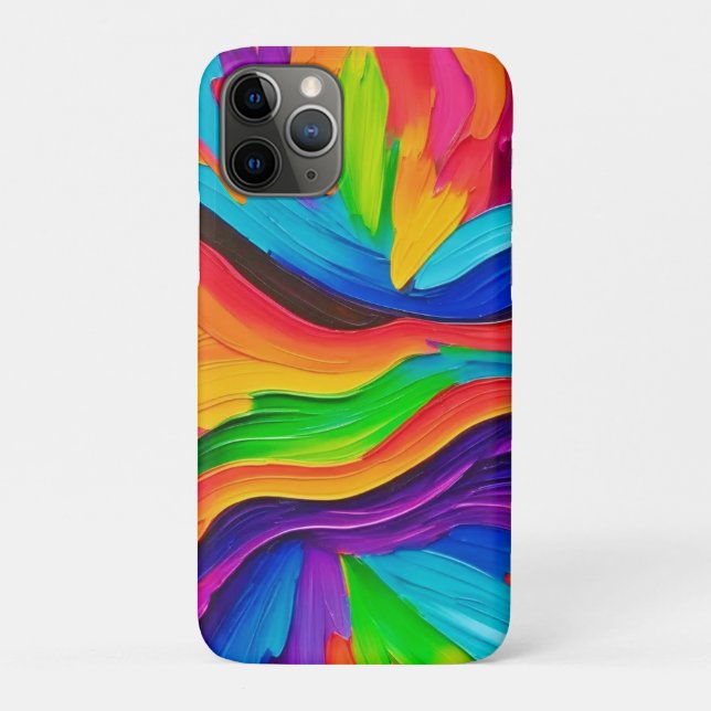 Rainbow Swirl Painting Case-Mate iPhone Case (Back)
