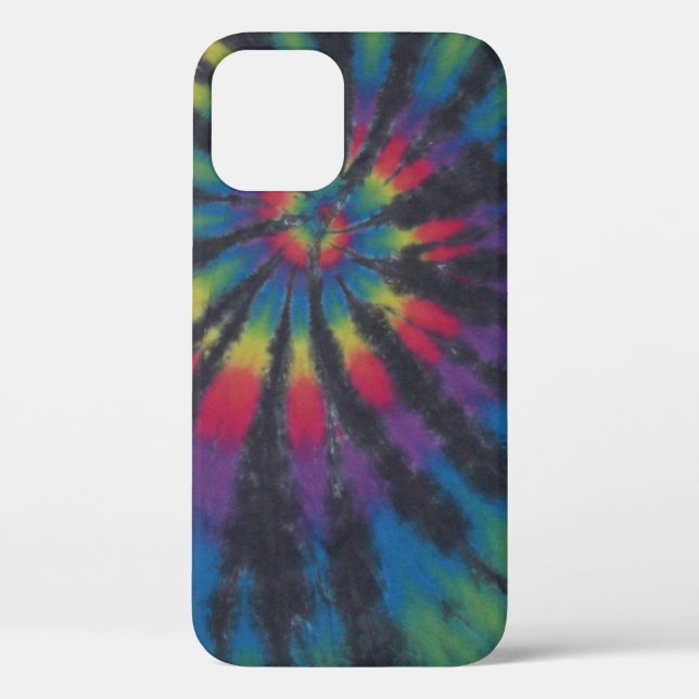 Rainbow Swirl Spiral Tie Dye Case-Mate iPhone Case (Back)