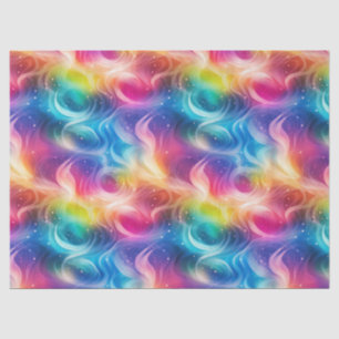 Rainbow Swirl Stardust Decoupage Tissue Paper