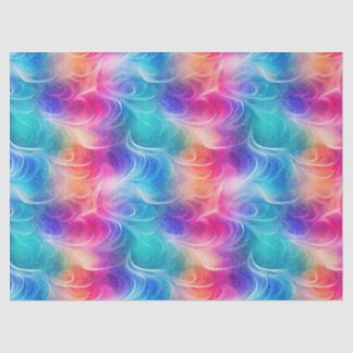 Rainbow Swirl Stardust Decoupage Tissue Paper