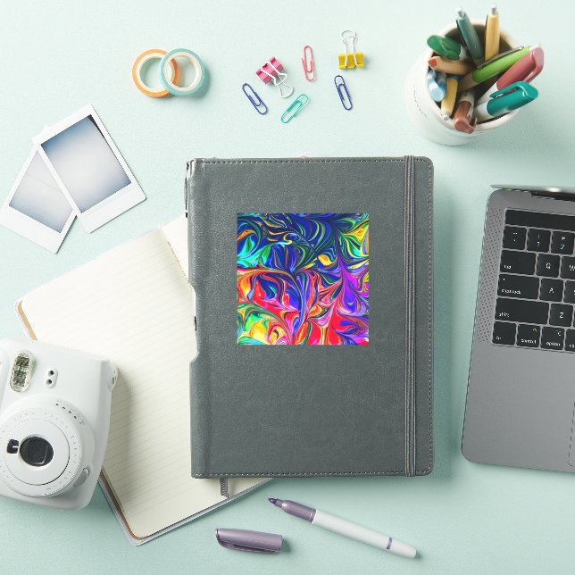 Rainbow Swirl Trippy Glow Stick (iPad Cover)