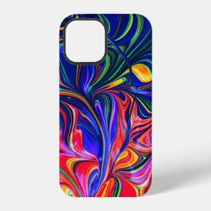 Rainbow Swirl Trippy Glow Stick iPhone 12 Case