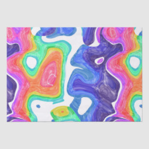 Rainbow Swirls Bath Tissue Paper