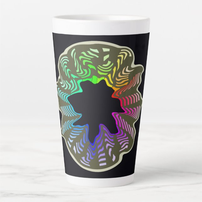 rainbow swish latte mug (Front)