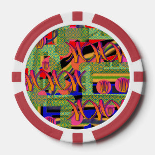 Rainbow Symbols  Poker Chips