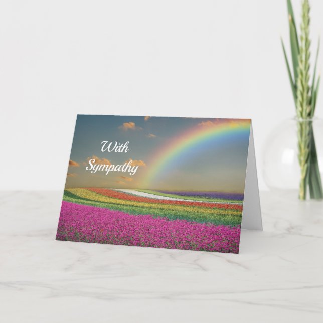 Rainbow Sympathy Card (Front)