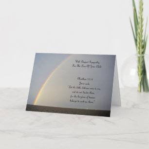 Rainbow Sympathy - Loss Of Son Card