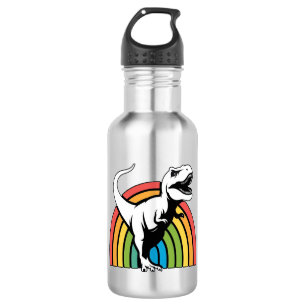 Rainbow T Rex 532 Ml Water Bottle