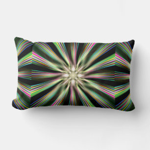 Rainbow Taffy Candy Explosion Three Lumbar Cushion