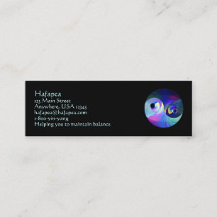 Rainbow Taijitu Yin Yang Mini Business Card