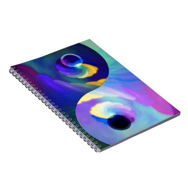 Rainbow Taijitu Yin Yang Notebook (Right Side)