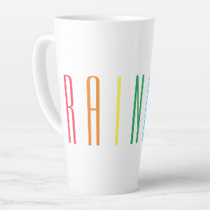 RAINBOW Tall Latte Mug