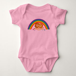 Rainbow Tango-Cute Cartoon Lions Baby Apparel Bodysuit