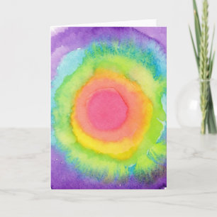 Rainbow Target Greeting Card