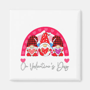 Rainbow Teaching 12th Grade On Valentines Day Tea Magnet