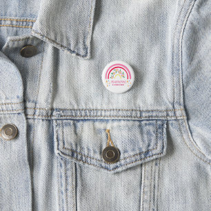 Rainbow Teaching is a work of heart 3 Cm Round Badge