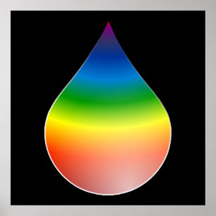 RAINBOW TEARDROP POSTER
