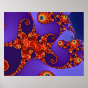 Rainbow Tentacles Poster